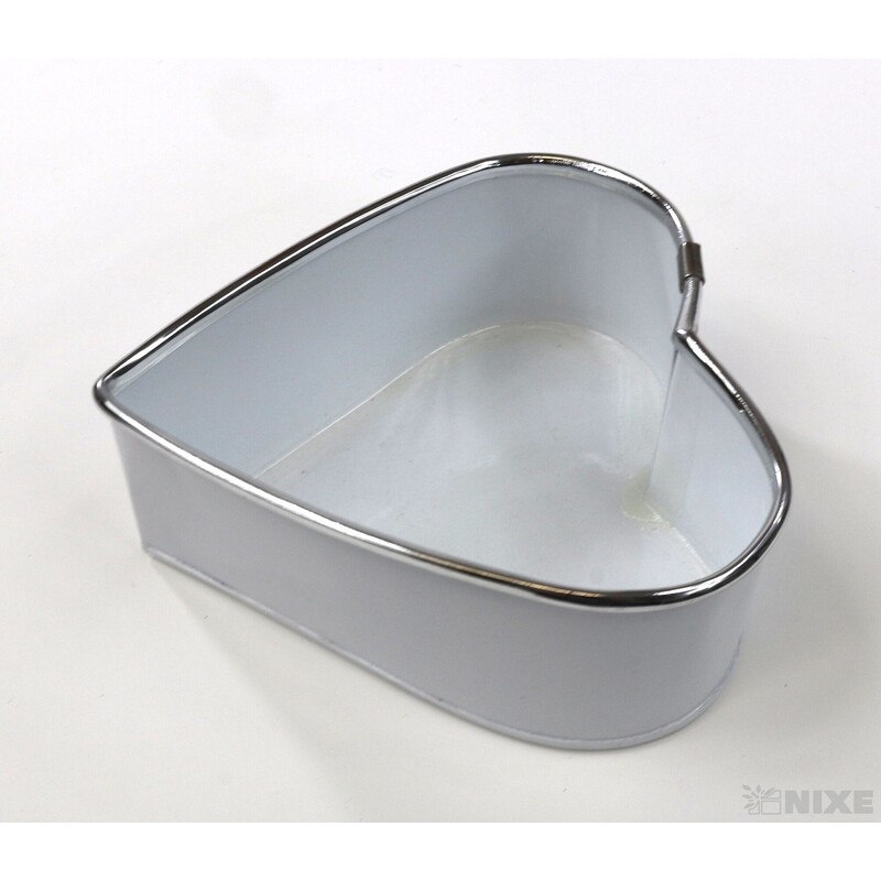 MISKA PLECH SRDCE 14x5cm*BÍLÁ