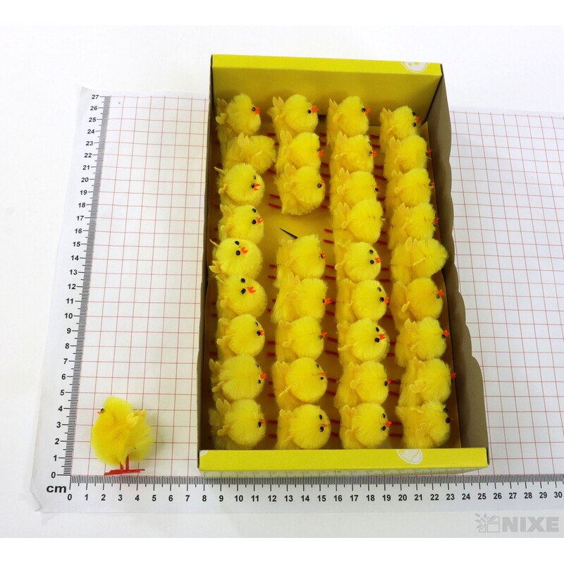 KUŘÁTKA 3cm 36ks*ŽLUTÁ