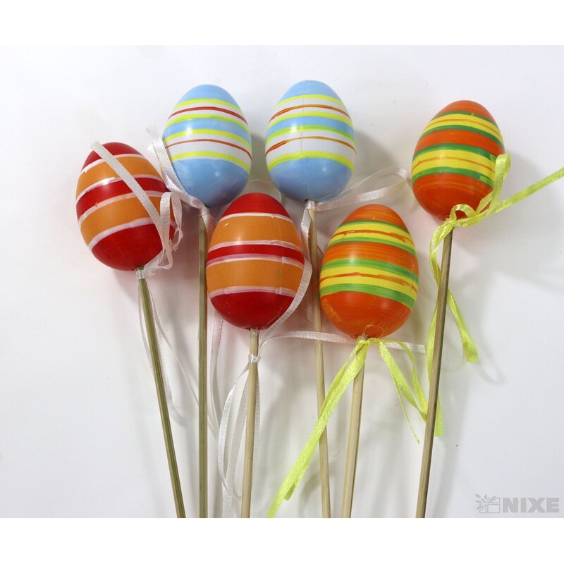 ZÁPICH VAJÍČKA 6ks 6x25cm*MIX BAREV