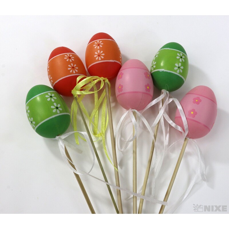 ZÁPICH VAJÍČKA 6ks 6x25cm*MIX BAREV