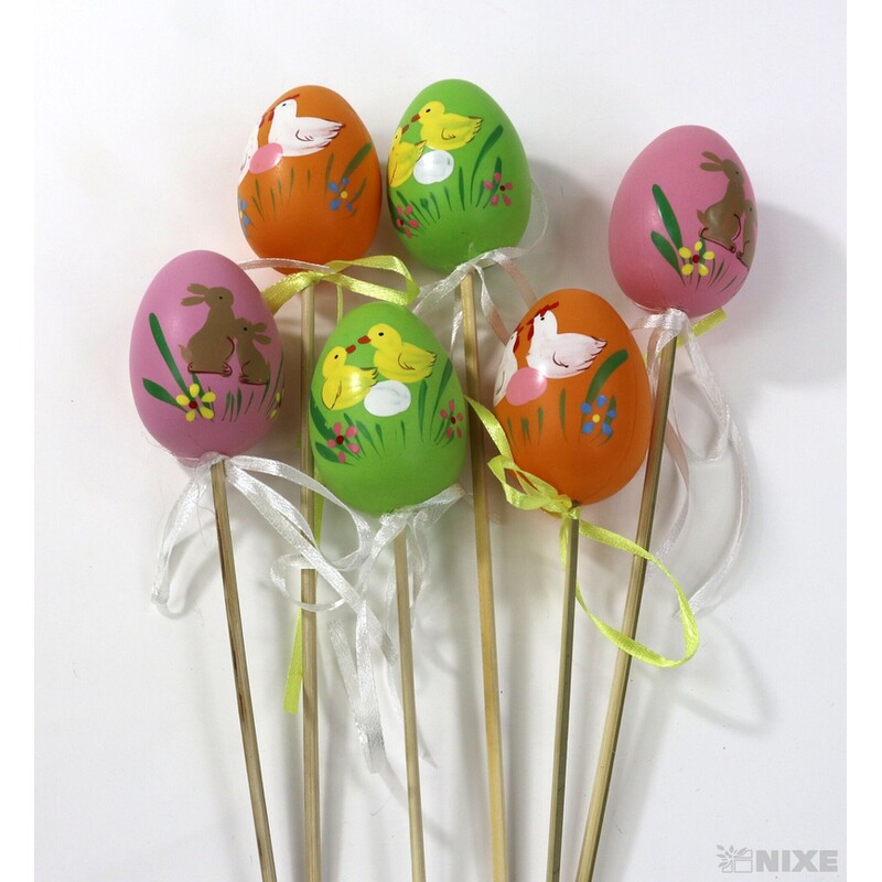 ZÁPICH VAJÍČKA 6ks 6x25cm*MIX BAREV