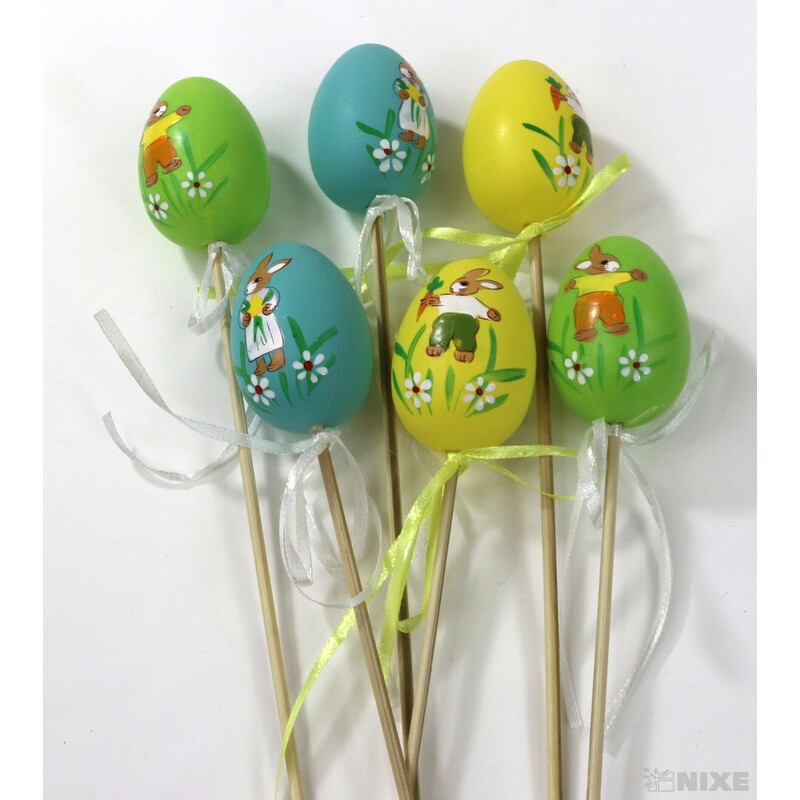 ZÁPICH VAJÍČKA 6ks 6x25cm*MIX BAREV