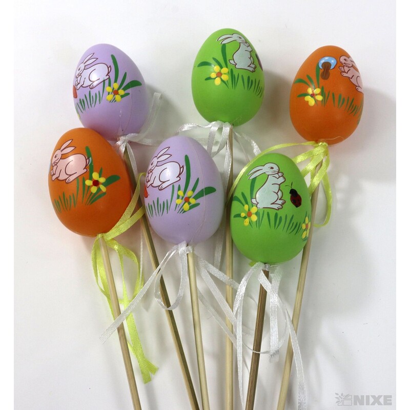 ZÁPICH VAJÍČKA 6ks 6x25cm*MIX BAREV
