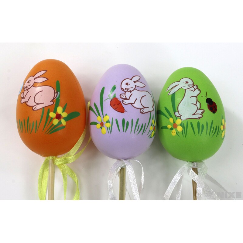 ZÁPICH VAJÍČKA 6ks 6x25cm*MIX BAREV