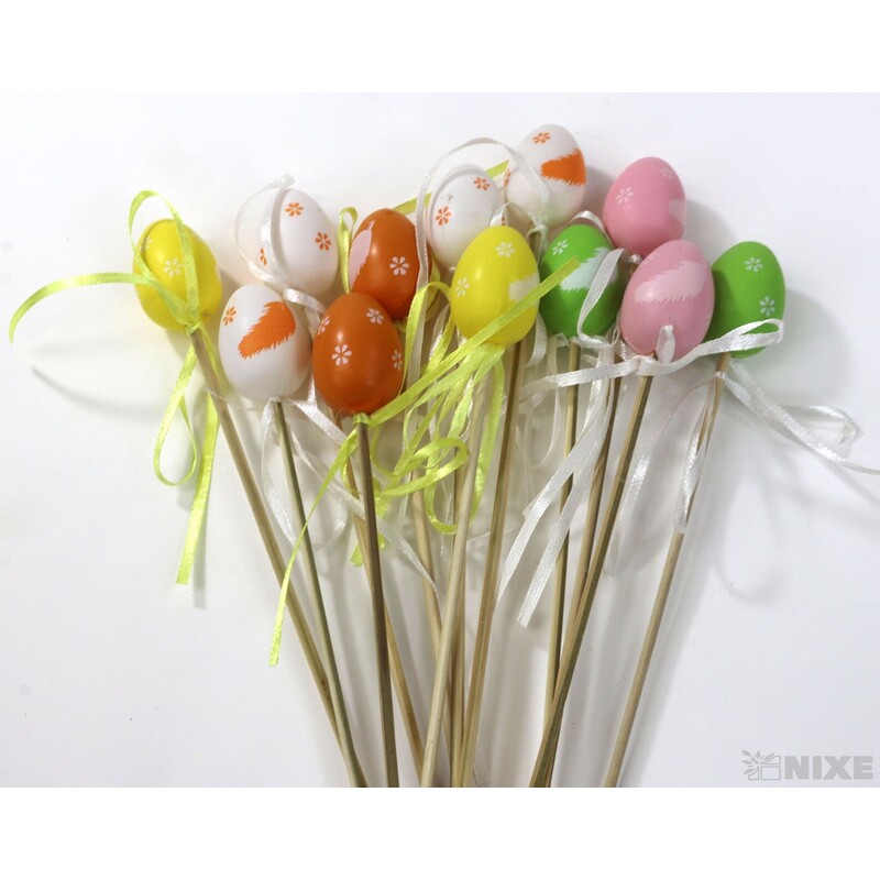 ZÁPICH VAJÍČKA 12ks 4x25cm*MIX BAREV