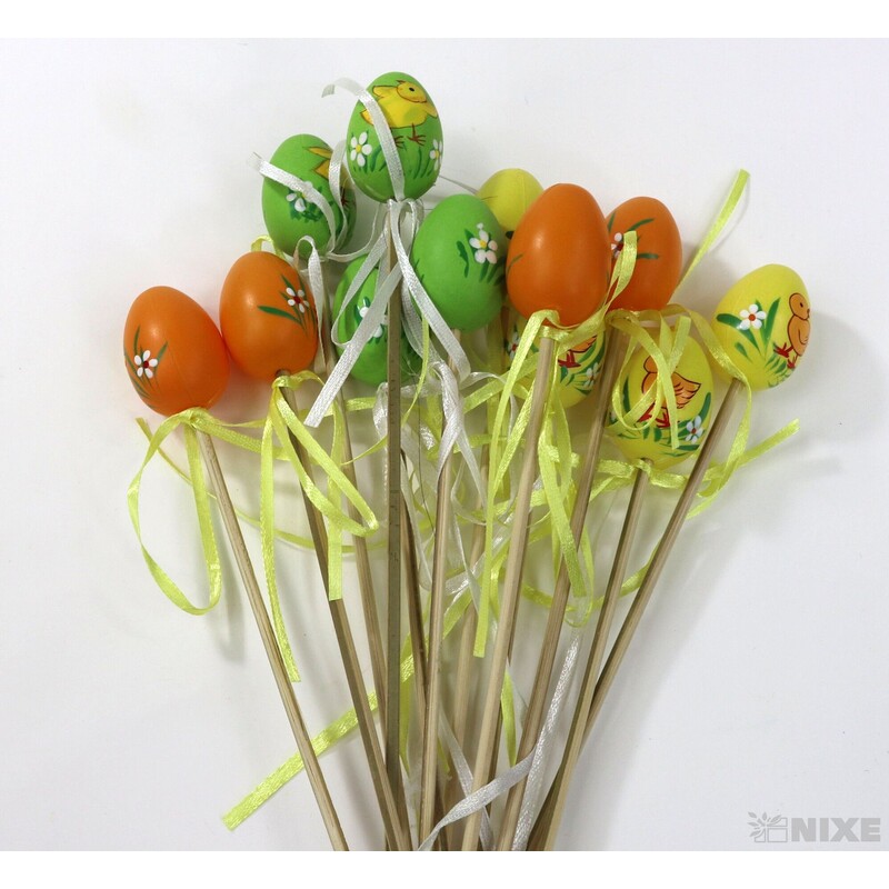 ZÁPICH VAJÍČKA 12ks 4x25cm*MIX BAREV