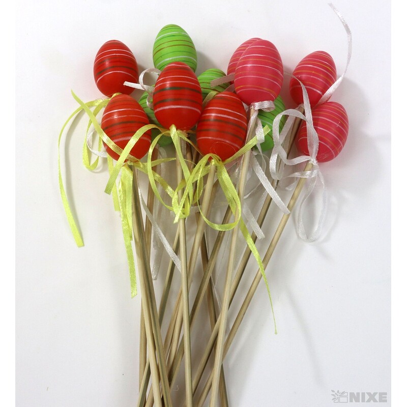 ZÁPICH VAJÍČKA 12ks 4x25cm*MIX BAREV