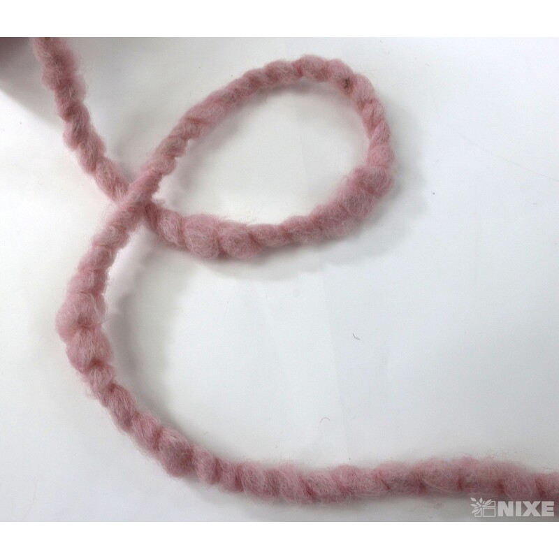 STUHA PLSTĚNÁ DRÁT 10mmx7m*RŮŽOVÁ