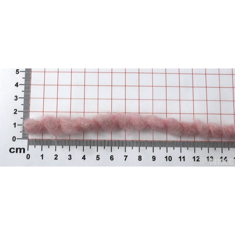 STUHA PLSTĚNÁ DRÁT 10mmx7m*RŮŽOVÁ