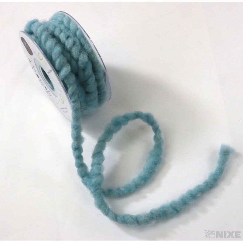 STUHA PLSTĚNÁ DRÁT 10mmx7m*MODRÁ SV.