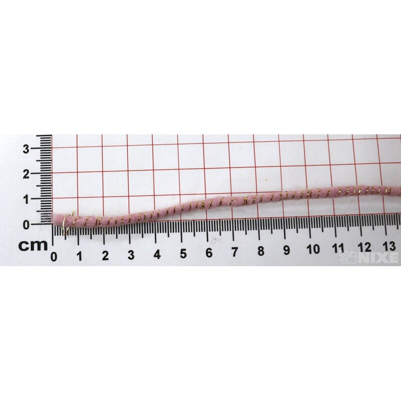 STUHA PLSTĚNÁ DRÁT 5mmx33m*RŮŽOVÁ+ZLATÁ
