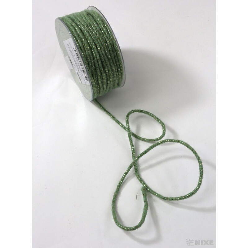 STUHA PLSTĚNÁ DRÁT 5mmx33m*TYRKYSOVÁ+ZLATÁ