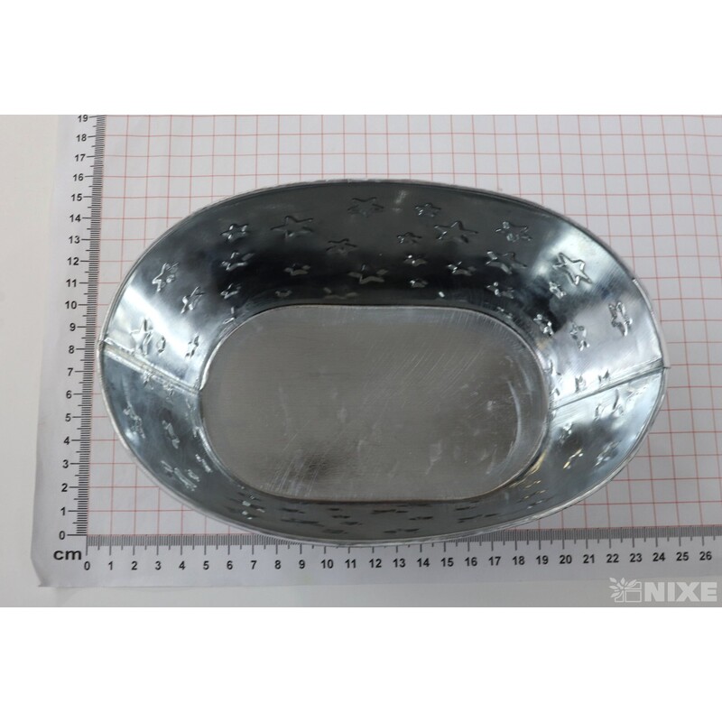 PLECHOVÁ MISKA OVÁL 18x11x9cm*