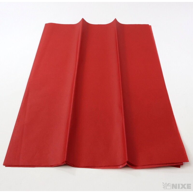 ARCH PAPÍR HEDVÁBNÝ 65x50cm 10ks*ČERVENÁ TM.