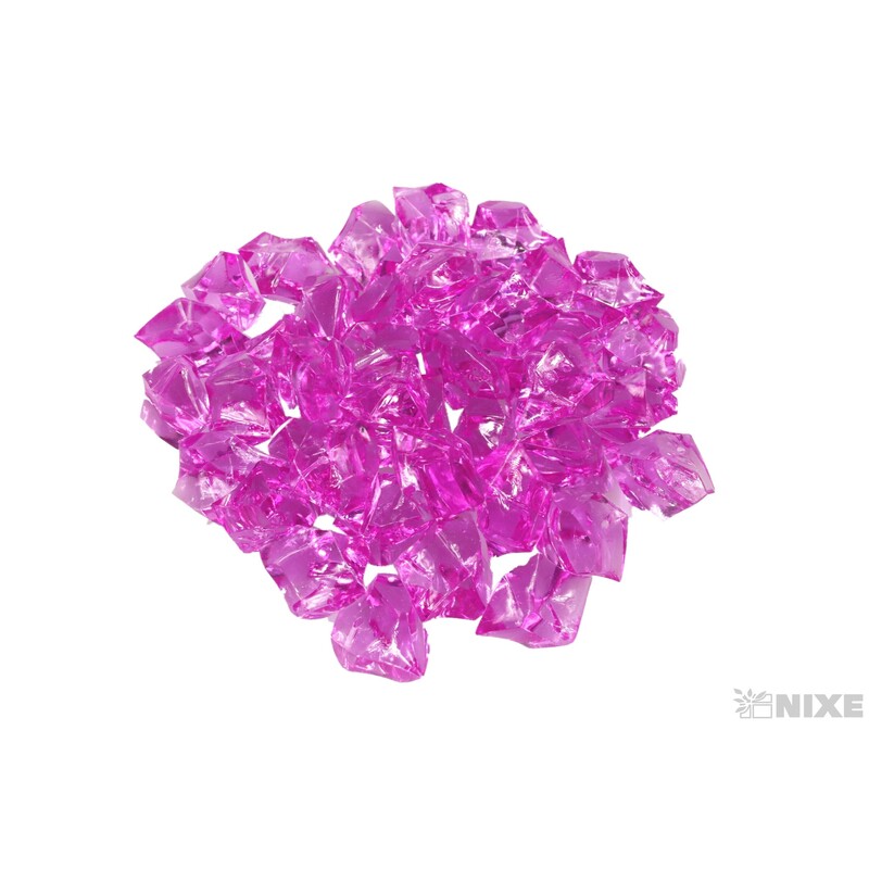 KAMÍNKY 25mm cca 500g*RŮŽOVÁ TM.