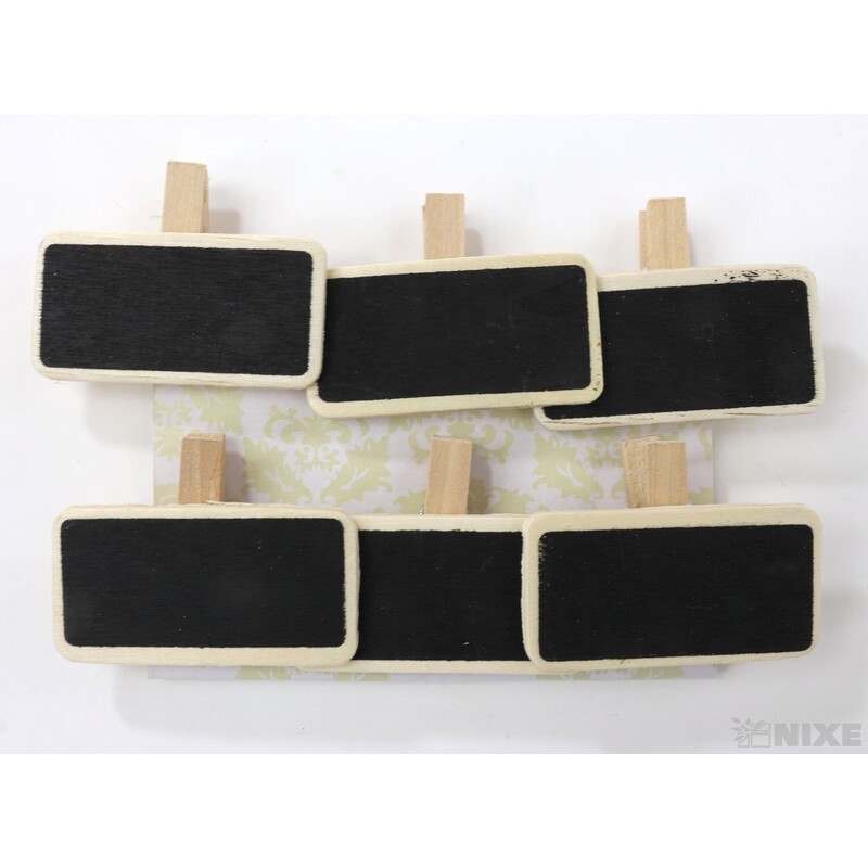 KOLÍČEK TABULE 5x3,5cm 6ks*ČERNÁ