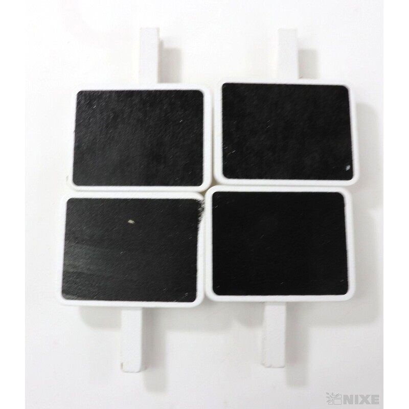 KOLÍČEK TABULE 6,5x7cm 4ks*ČERNÁ