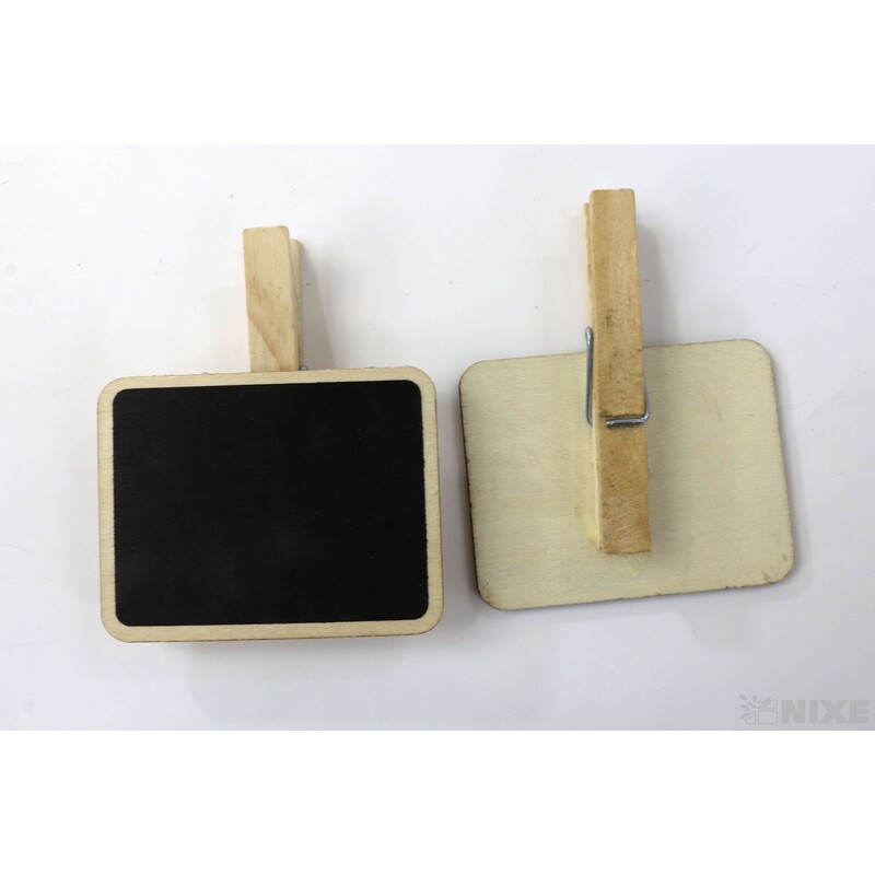 KOLÍČEK TABULE 6,5x7cm 4ks*ČERNÁ