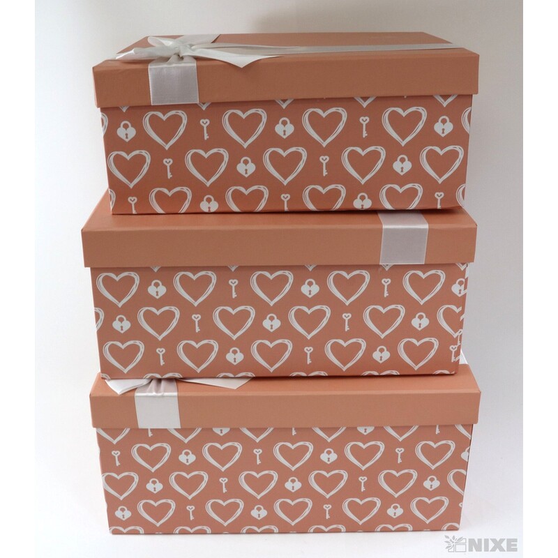 KRABICE 35x16x28cm 33x14x26 31x12x24 29x10x22 27x20x8 25x18x6*RŮŽOVÁ