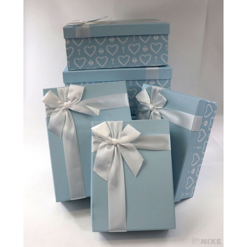 KRABICE 35x16x28cm 33x14x26 31x12x24 29x10x22 27x20x8 25x18x6*MODRÁ SV.