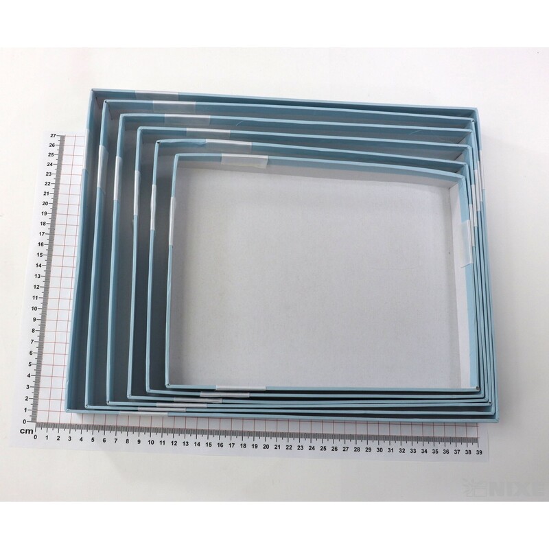 KRABICE 35x16x28cm 33x14x26 31x12x24 29x10x22 27x20x8 25x18x6*MODRÁ SV.