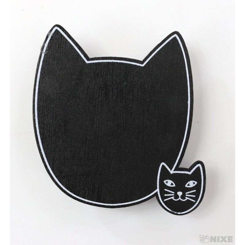 KOLÍČEK KOČKA 6x5cm 4ks*ČERNÁ