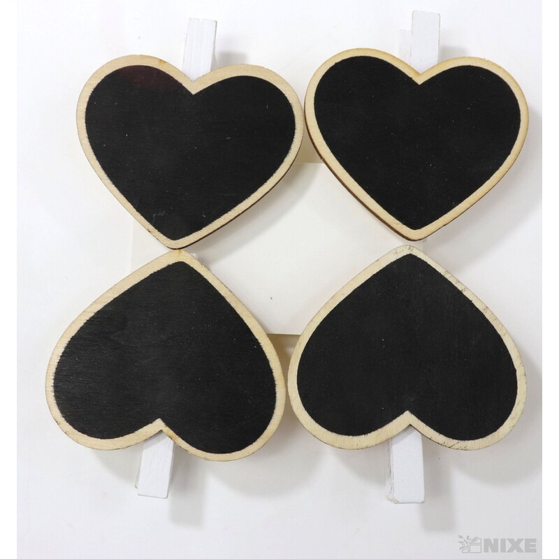 KOLÍČEK TABULE 6,5x7cm 4ks*ČERNÁ