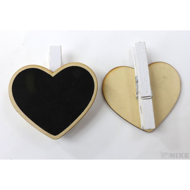 KOLÍČEK TABULE 6,5x7cm 4ks*ČERNÁ