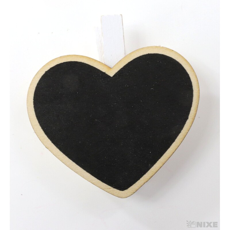 KOLÍČEK TABULE 6,5x7cm 4ks*ČERNÁ