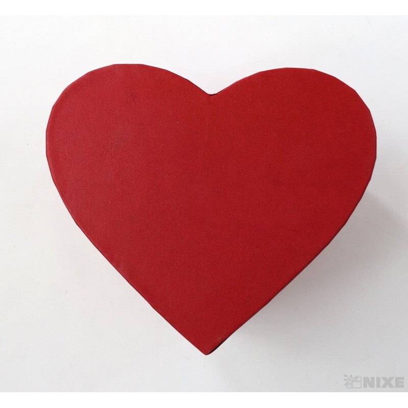 KRABICE SRDCE 5ks 13x12cm*MIX BAREV