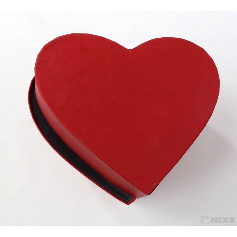 KRABICE SRDCE 5ks 13x12cm*MIX BAREV