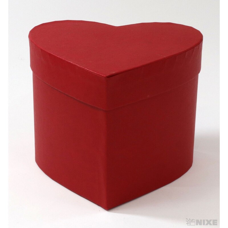 KRABICE SRDCE 5ks 13x12cm*MIX BAREV