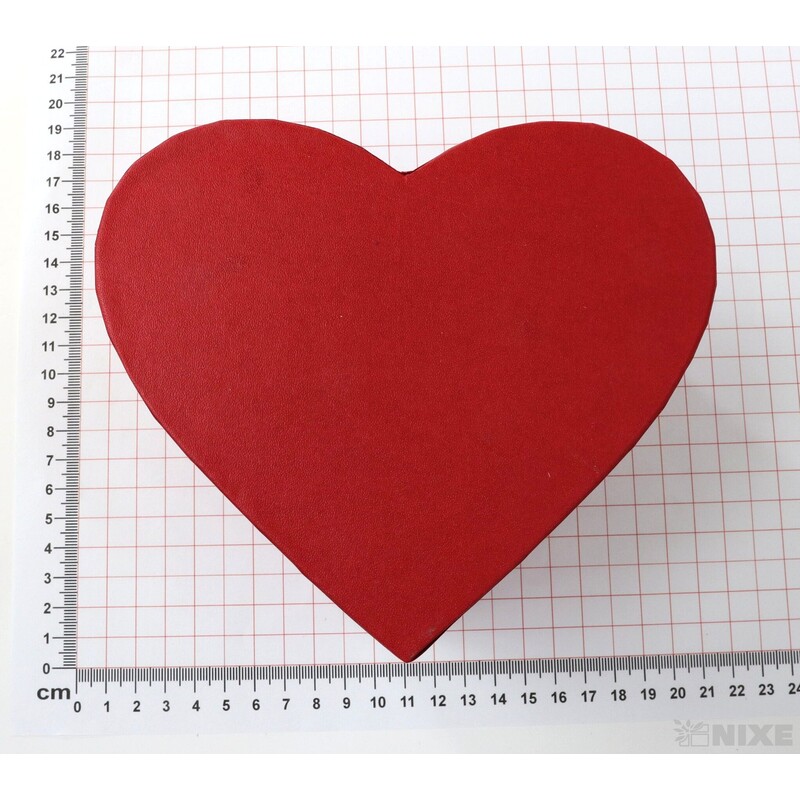 KRABICE SRDCE 5ks 13x12cm*MIX BAREV