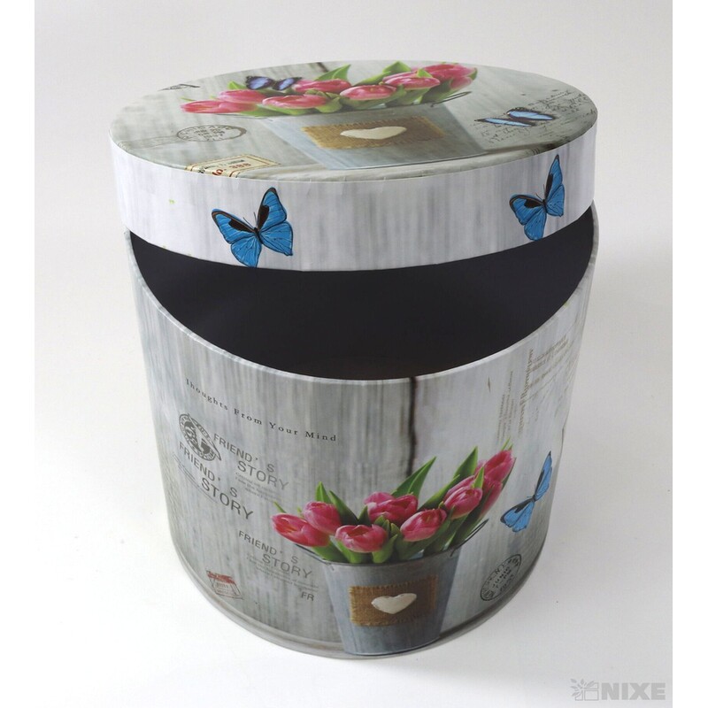 KVĚTINOVÝ BOX MIX 3ks pr. 21x18cm 16,5x18 15x15*