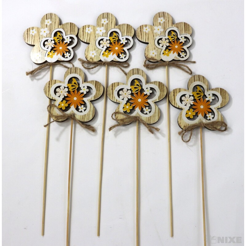 ZÁPICH KVĚT 7x27cm 6ks*PŘÍRODNÍ