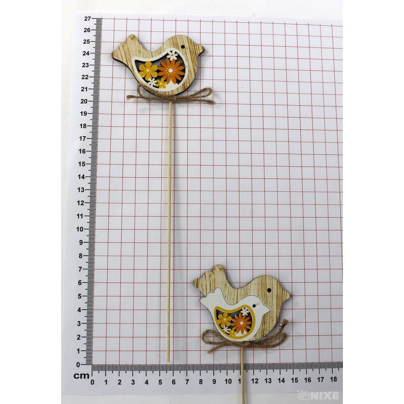 ZÁPICH PTÁČEK 7x27cm 6ks*PŘÍRODNÍ