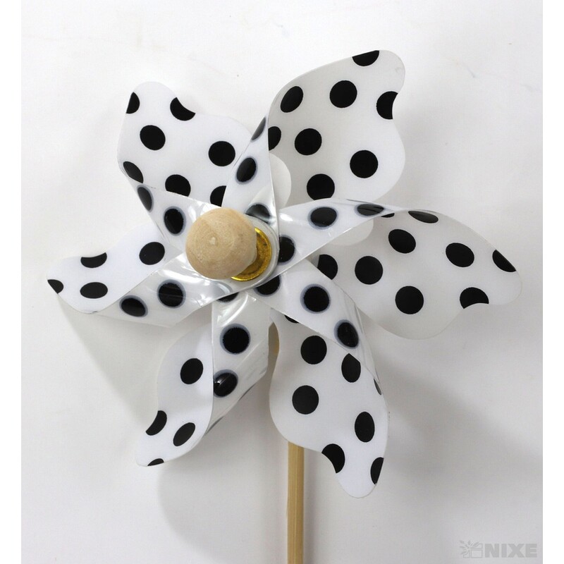 ZÁPICH VĚTRNÍK 8x27cm 6ks*ČERNÁ+BÍLÁ