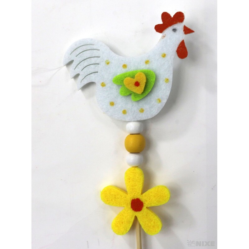 ZÁPICH FILC SLEPICE 5x28x5cm 10ks*MIX BAREV