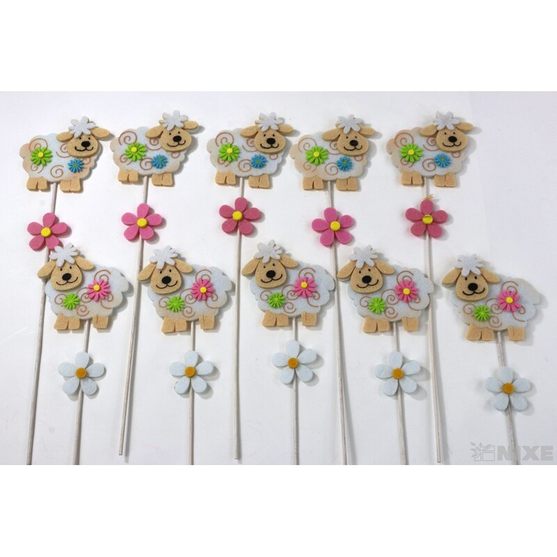 ZÁPICH FILC OVEČKA 7x28x7cm 10ks*MIX BAREV