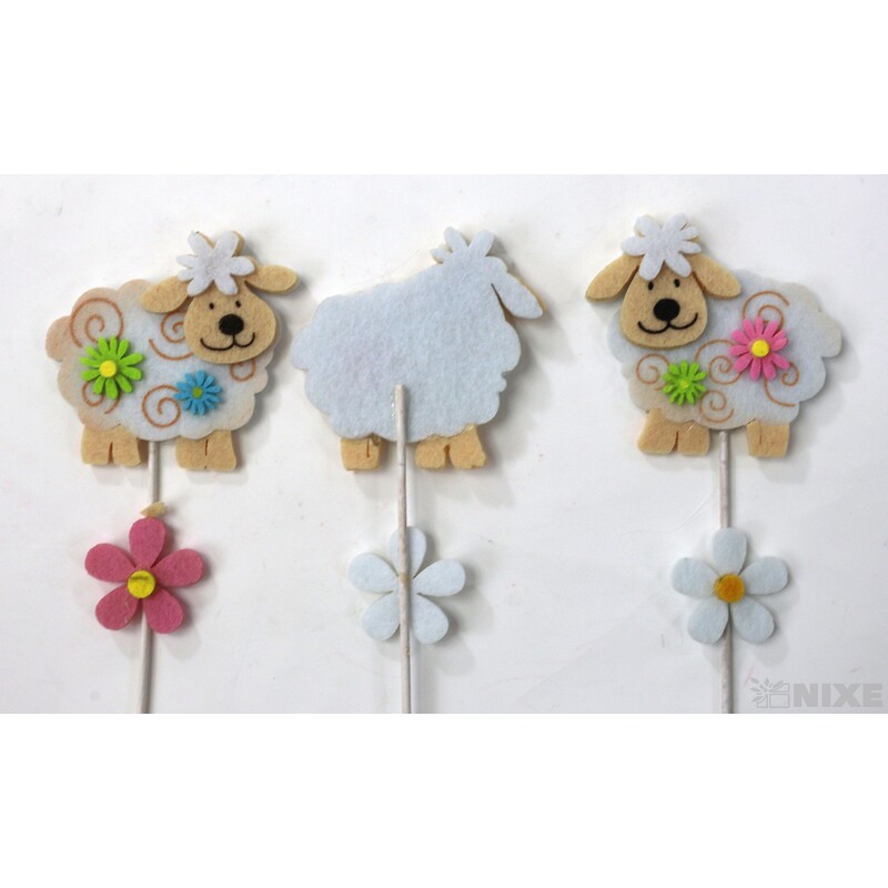 ZÁPICH FILC OVEČKA 7x28x7cm 10ks*MIX BAREV