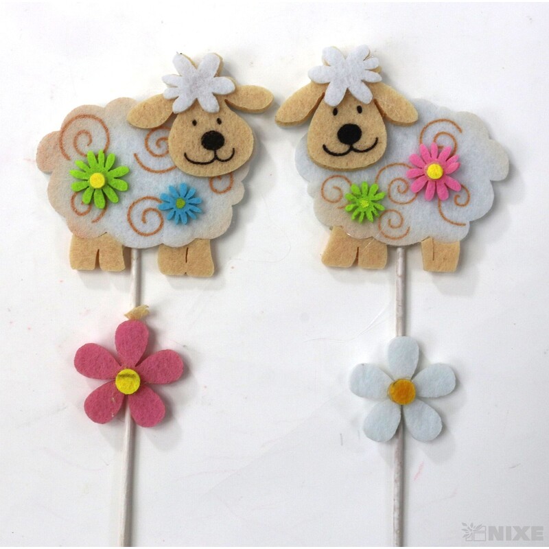 ZÁPICH FILC OVEČKA 7x28x7cm 10ks*MIX BAREV