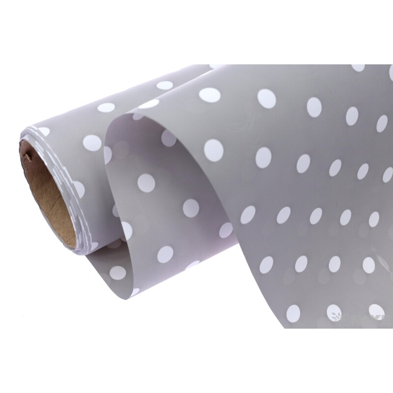 ROLE PLAST PUNTÍK 50cmx9yd*STŘÍBRNÁ