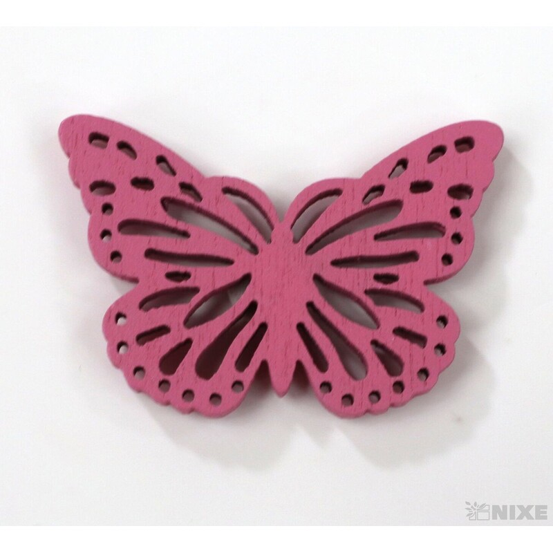 MOTÝL NALEP. 4cm 18ks*MIX BAREV  V+