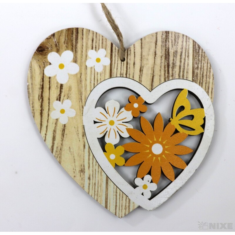 ZÁVĚS SRDCE 12cm 4ks*