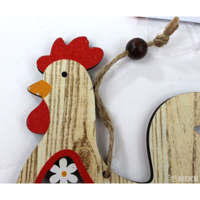 ZÁVĚS SLEPICE 9x12cm 4ks*