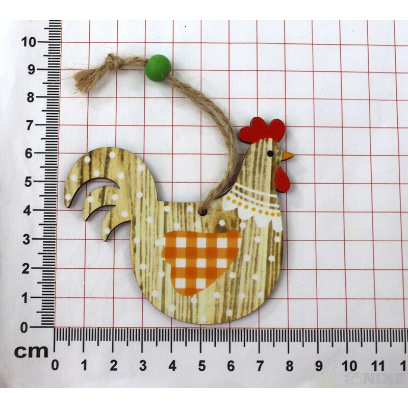 ZÁVĚS KOHOUT 8x7cm 3ks*