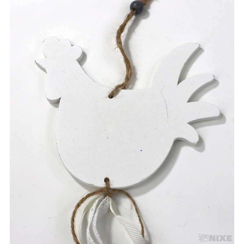 ZÁVĚS D KOHOUT 12x11cm*BÍLÁ