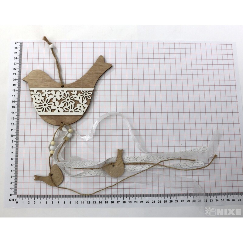 ZÁVĚS D PTÁČEK 16x11cm*MIX BAREV