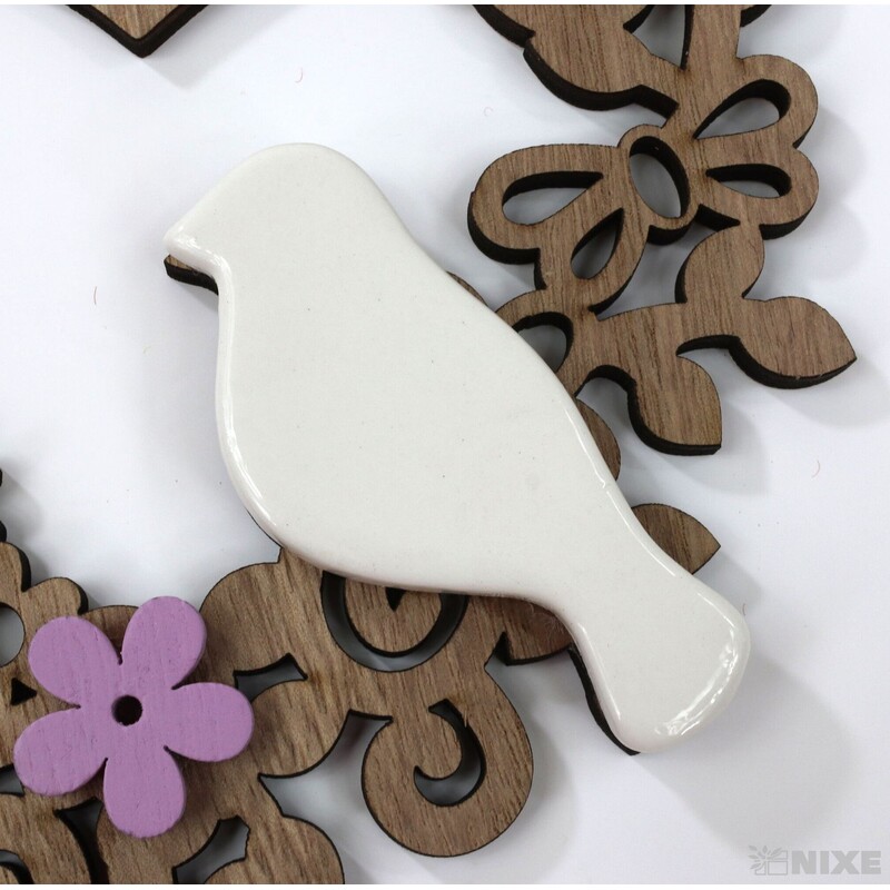 ZÁVĚS PTÁČEK 15x14cm*PŘÍRODNÍ