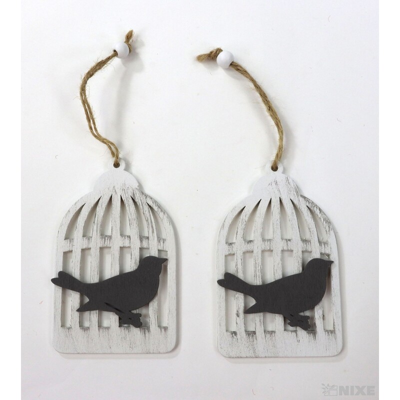 ZÁVĚS KLEC 10x6cm 2ks*MIX BAREV V+